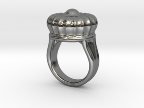 Old Ring 21 - Italian Size 21 in Fine Detail Polished Silver