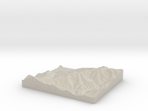 Model of Montecampione in Natural Sandstone