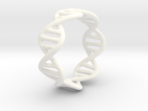 DNA Ring in White Processed Versatile Plastic