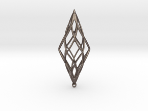 Pendant in Polished Bronzed Silver Steel