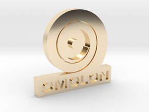 Omolon Foundry Personal Emblem in 14k Gold Plated Brass