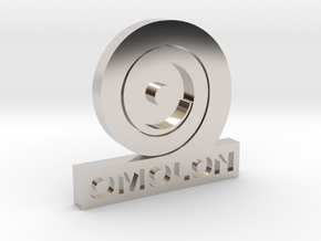 Omolon Foundry Personal Emblem in Rhodium Plated Brass