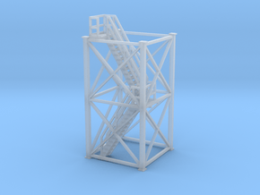 'S Scale' - 10' x 10' x 20' Tower With Stairs in Tan Fine Detail Plastic