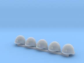 5 x Russian Helmets in Smooth Fine Detail Plastic