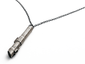 Darth Vader Light Saber Pendant in Polished Bronzed Silver Steel