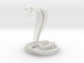 Cobra Skeleton in White Natural Versatile Plastic