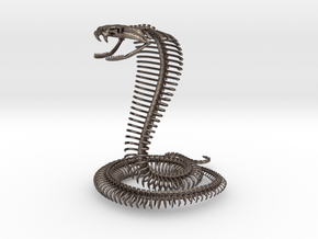 Cobra Skeleton in Polished Bronzed Silver Steel
