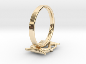 S&P Ring in 14K Yellow Gold