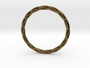 twisted bracelet in Polished Bronze