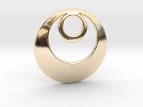 Fibonacci Round 1 Pendant in 14K Yellow Gold