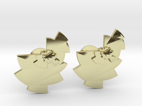 Data Visualization Cufflinks  in 18k Gold Plated Brass