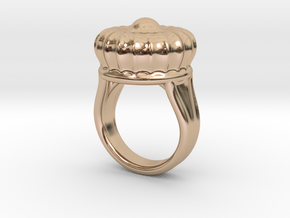 Old Ring 22 - Italian Size 22 in 14k Rose Gold Plated Brass