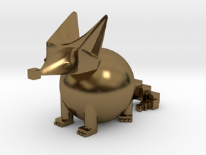 PRIMITIVE SHAPES FOX 2-IN Hollow Version in Polished Bronze