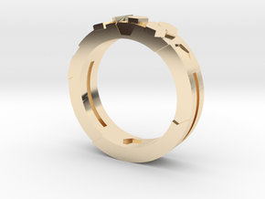 Ring Hex in 14K Yellow Gold