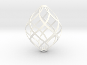Zonohedron, Large in White Processed Versatile Plastic