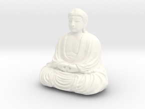 The Great Buddha At Kamakura, Japan in White Processed Versatile Plastic