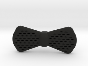Bow Tie Geometric Design in Black Natural Versatile Plastic