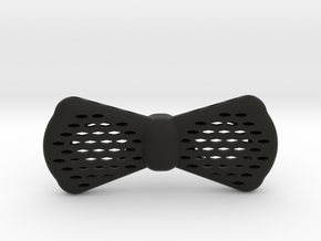Insert-a-color Bow Tie Geometric Design in Black Natural Versatile Plastic