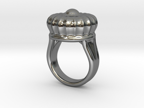 Old Ring 24 - Italian Size 24 in Fine Detail Polished Silver