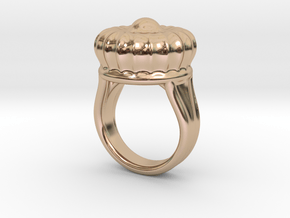 Old Ring 24 - Italian Size 24 in 14k Rose Gold Plated Brass
