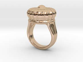 Old Ring 25 - Italian Size 25 in 14k Rose Gold Plated Brass
