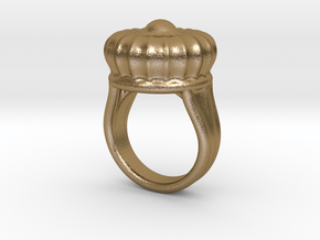 Old Ring 26 - Italian Size 26 in Polished Gold Steel
