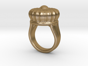 Old Ring 27 - Italian Size 27 in Polished Gold Steel