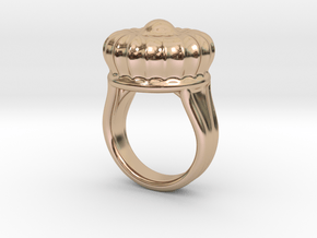 Old Ring 28 - Italian Size 28 in 14k Rose Gold Plated Brass