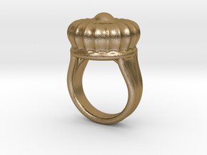 Old Ring 29 - Italian Size 29 in Polished Gold Steel