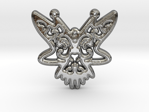 ButterFly Pendant in Fine Detail Polished Silver