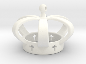 Crown, Kroon in White Processed Versatile Plastic