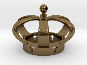 Crown, Kroon in Polished Bronze