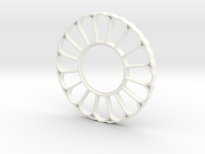 Lightsaber Imperator Tsuba in White Processed Versatile Plastic