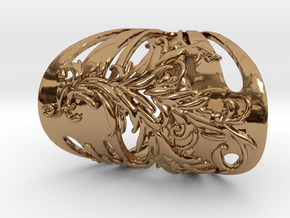 Women Ring in Polished Brass