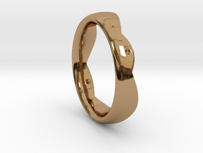 Swing Ring elliptical 18.5 mm inner diameter in Polished Brass