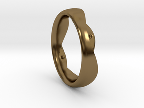 Swing Ring elliptical 18.5 mm inner diameter in Polished Bronze