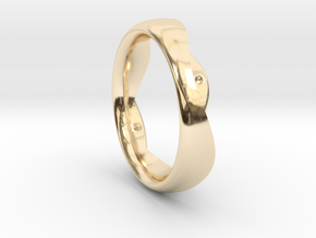Swing Ring elliptical 18.5 mm inner diameter in 14k Gold Plated Brass