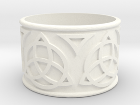 Celtic Lightsaber Ring 1 in White Processed Versatile Plastic