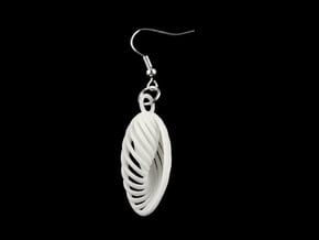 Quark Earrings - Eternal Drops (1mz5ZO)  in White Processed Versatile Plastic