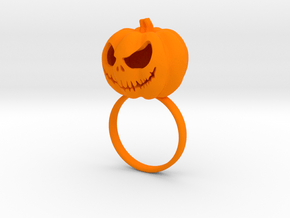 Pumpkin ring - Size 8 in Orange Processed Versatile Plastic
