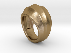 Good Ring 33 - Italian Size 33 in Polished Gold Steel