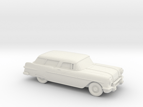 1/87 1957 Pontiac Safari  in White Natural Versatile Plastic
