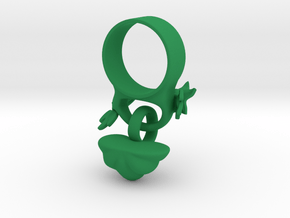 Fairytale Pumpkin Charm Ring in Green Processed Versatile Plastic: 5 / 49