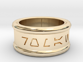 Imperial Alphabet Ring   in 14K Yellow Gold
