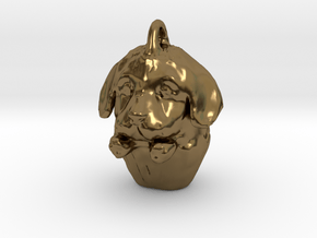 Golden Retriever Pupcake in Polished Bronze