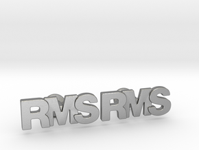 Monogram Cufflinks RMS in Natural Silver