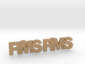 Monogram Cufflinks RMS in Polished Brass