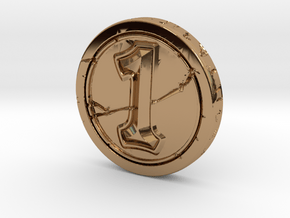 Hearthstone Coin in Polished Brass