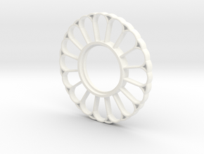 MHS Compatible Imperator Tsuba in White Processed Versatile Plastic