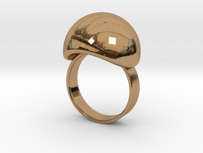 VESICA PISCIS Ring Nº3 in Polished Brass